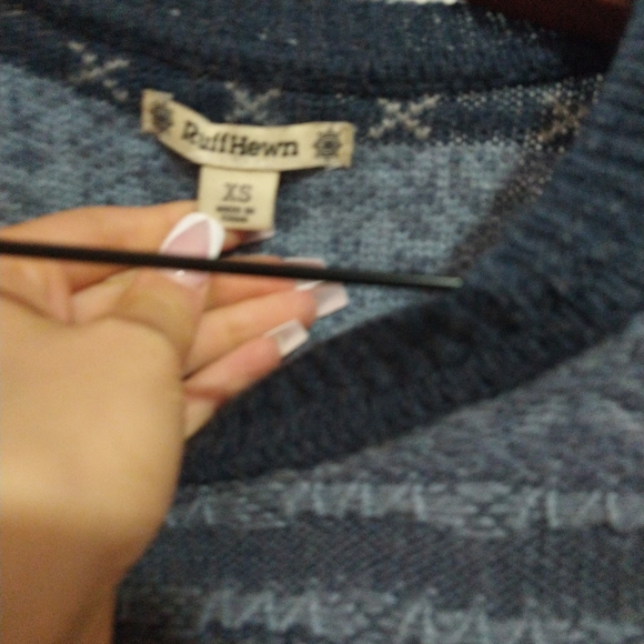 Super cozy warm blue sweater - Picture 2 of 2